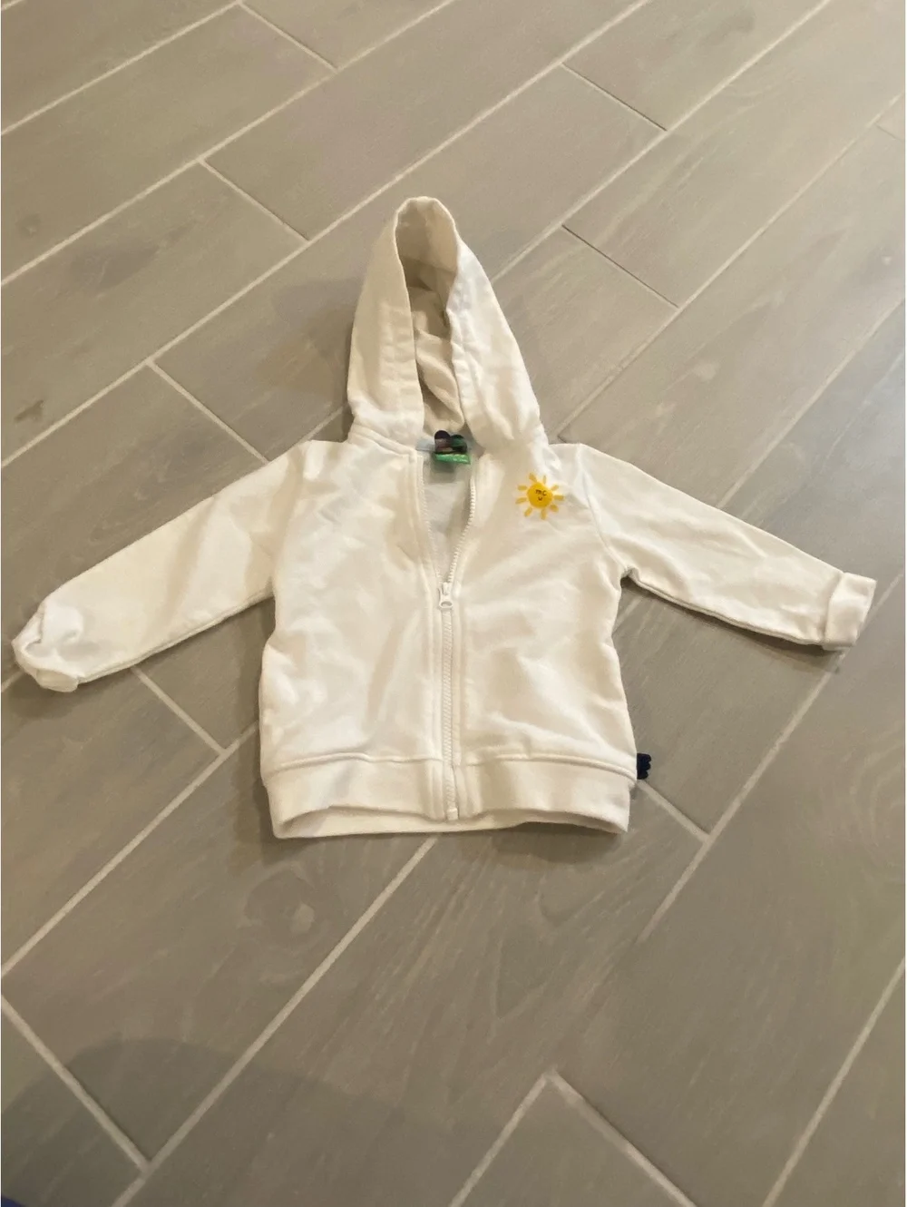 Mata Creations 18–24M Organic Cotton Zip Hoodie Protect Trees Save Seas